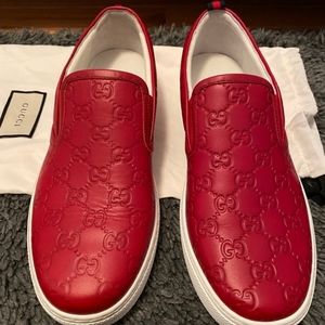 Gucci Men's Dublin GG Embossed Slip-On Sneakers
